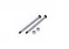 Koswork AE RC10 Rear Inner 58.2mm Hardened Hinge Pin w/locknuts (2)