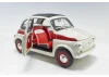 Kyosho 1:18 Fiat Nuova 500 Sport Light Gray/Red Line
