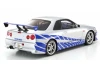 Kyosho 1:12 Resin Nissan GT-R 2001 Fast & Furious Silver/Blue Stripes