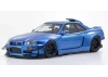 Kyosho 1:18 Samurai Collection Skyline GT-R R34 Khyzyl Saleem Blue