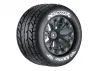 Louise RC MT Rocket Tyres On 12mm Hex Black Zero Offset Wheels (2)
