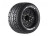 Louise RC MT-Rocket Tyres Pre Glued on Black Wheels With Adjustable 12/14/17mm Hex (2)