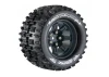 Louise RC MT Pioneer Tyres On 14mm Hex Black Wheels (Arrma Granite) (2) ** CLEARANCE **
