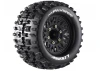 Louise RC MT-PioneerTyres Pre Glued on Black Wheels With Adjustable 12/14/17mm Hex (2)
