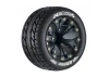 Louise RC ST Rocket Tyres On 12mm Hex Black Half Inch Offset Wheels (2)