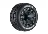 Louise RC ST Rocket Tyres On 12mm Hex Black Half Inch Offset Wheels (2)