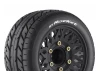 Louise RC ST-Rocket Tyres Pre Glued on Black Wheels With Adjustable 12/14/17mm Hex (2)