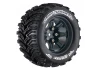Louise RC MT Cyclone Tyres On 14mm Hex Black Wheels (Arrma Granite) (2)