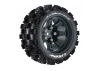 Louise RC ST Mcross Tyres On 14mm Hex Black Wheels (Arrma Granite) (2)
