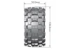 Louise RC ST Mcross Tyres On 14mm Hex Black Wheels (Arrma Granite) (2)