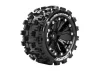 Louise RC ST Mcross Tyres On 14mm Hex Black Wheels (Arrma Granite) (2)
