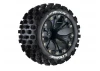 Louise RC ST-Rock 1:10 Soft Tyres On Offset Black 2.8 Wheels (2)
