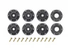 Louise RC MT-Rocket Tyres Pre Glued on Black Wheels With Adjustable 12/14/17mm Hex (2)