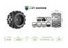 Louise RC MT-McRoss 3.8 Tyres on Black Adjustable 17mm Hex Wheels (2)