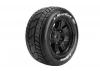 Louise RC X-Rocket Tyres Mounted on Black Arrma Kraton 8S 24mm Hex Wheels (2)