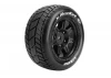 Louise RC X-Rocket Tyres Mounted on Black Traxxas X-MAXX 24mm Hex Wheels (2)