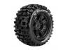 Louise RC X-Pioneer Tyres Mounted on Black Traxxas X-MAXX 24mm Hex Wheels (2)