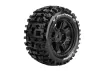 Louise RC X-Pioneer Tyres Mounted on Black Arrma Kraton 8S 24mm Hex Wheels (2)