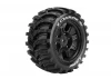 Louise RC X-Cyclone Tyres Mounted on Black Arrma Kraton 8S 24mm Hex Wheels (2)