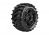 Louise RC X-Cyclone Tyres Mounted on Black Traxxas X-MAXX 24mm Hex Wheels (2)