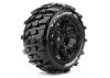 Louise RC X-Champ Tyres Mounted on Black Traxxas X-MAXX 24mm Hex Wheels (2)