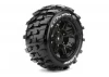 Louise RC X-Champ Tyres Mounted on Black Traxxas X-MAXX 24mm Hex Wheels (2)