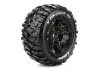 Louise RC X-Mallet Tyres Mounted on Black Traxxas X-MAXX 24mm Hex Wheels (2)