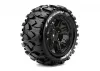 Louise RC X-Rowdy Tyres Mounted on Black Arrma Kraton 8S 24mm Hex Wheels (2)