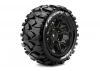 Louise RC X-Rowdy Tyres Mounted on Black Arrma Kraton 8S 24mm Hex Wheels (2)