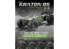 Louise RC X-Mallet Tyres Mounted on Black Arrma Kraton 8S 24mm Hex Wheels (2)