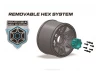Louise RC MFT MT-Uphill Tyres on Black 17mm Hex Wheels (2)