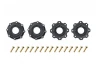 Louise RC MFT MT-Mallet Tyres on Black 17mm Hex Wheels (2)