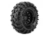 Louise RC CR Rowdy Micro Crawler Pre Mounted 1.0 Tyres on Black Wheels (2)