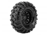 Louise RC CR Rowdy Micro Crawler Pre Mounted 1.0 Tyres on Black Wheels (2)