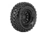 Louise RC CR Uphill Micro Crawler Pre Mounted 1.0 Tyres on Black Wheels (2)
