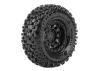 Louise RC CR Uphill Micro Crawler Pre Mounted 1.0 Tyres on Black Wheels (2)