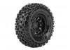 Louise RC CR Uphill Micro Crawler Pre Mounted 1.0 Tyres on Black Wheels (2)