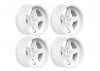 Louise RC 1:10 Drift 2 - 4 - 6 - 8mm Offset Wheels 5 S/Gloss White