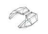 Roll Cage - Side - Left & Right - Gray: Rock Rey