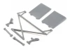 Rear Tower Support - X-Bar - Mud Guards - Gray: Rock Rey