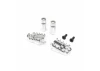 Aluminium Foot Pegs - Silver: Promoto-MX
