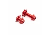 Aluminium Hub Set - Machined - Red: Promoto-MX