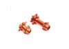 Aluminium Hub Set - Machined - Orange: Promoto-MX