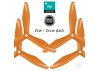 Master Airscrew RS-3blade-FPV - 5x4.5 Prop Set x4 Orange