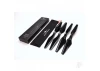 Master Airscrew 3MR-SL - 3-Blade 9x4.5 Prop C Set x4 Black, Built-in Nut for 3DR SOLO