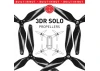 Master Airscrew 3MR-SL - 3-Blade 9x4.5 Prop C Set x4 Black, Built-in Nut for 3DR SOLO