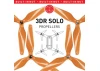 Master Airscrew 3MR-SL - 3-Blade 9x4.5 Prop C Set x4 Orange, Built-in Nut for 3DR SOLO