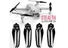 Master Airscrew 7.2x3.8 STEALTH Multirotor Folding Propeller Set x4 Black for DJI Air 2S
