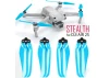 Master Airscrew 7.2x3.8 STEALTH Multirotor Folding Propeller Set x4 Blue for DJI Air 2S