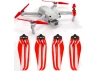 Master Airscrew 7.2x3.8 STEALTH Multirotor Folding Propeller Set x4 Red for DJI Air 2S